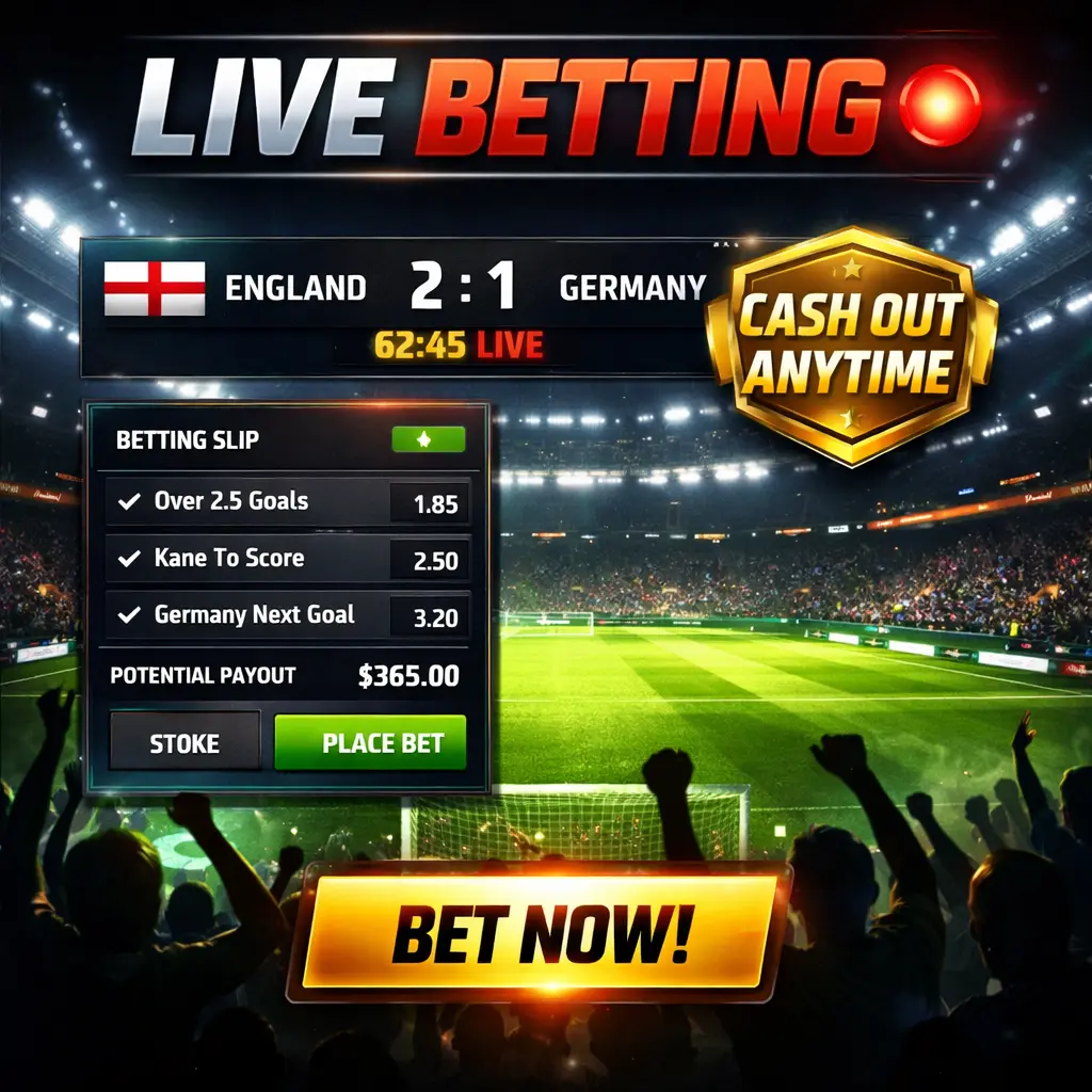 Lucky Star live betting cash out feature